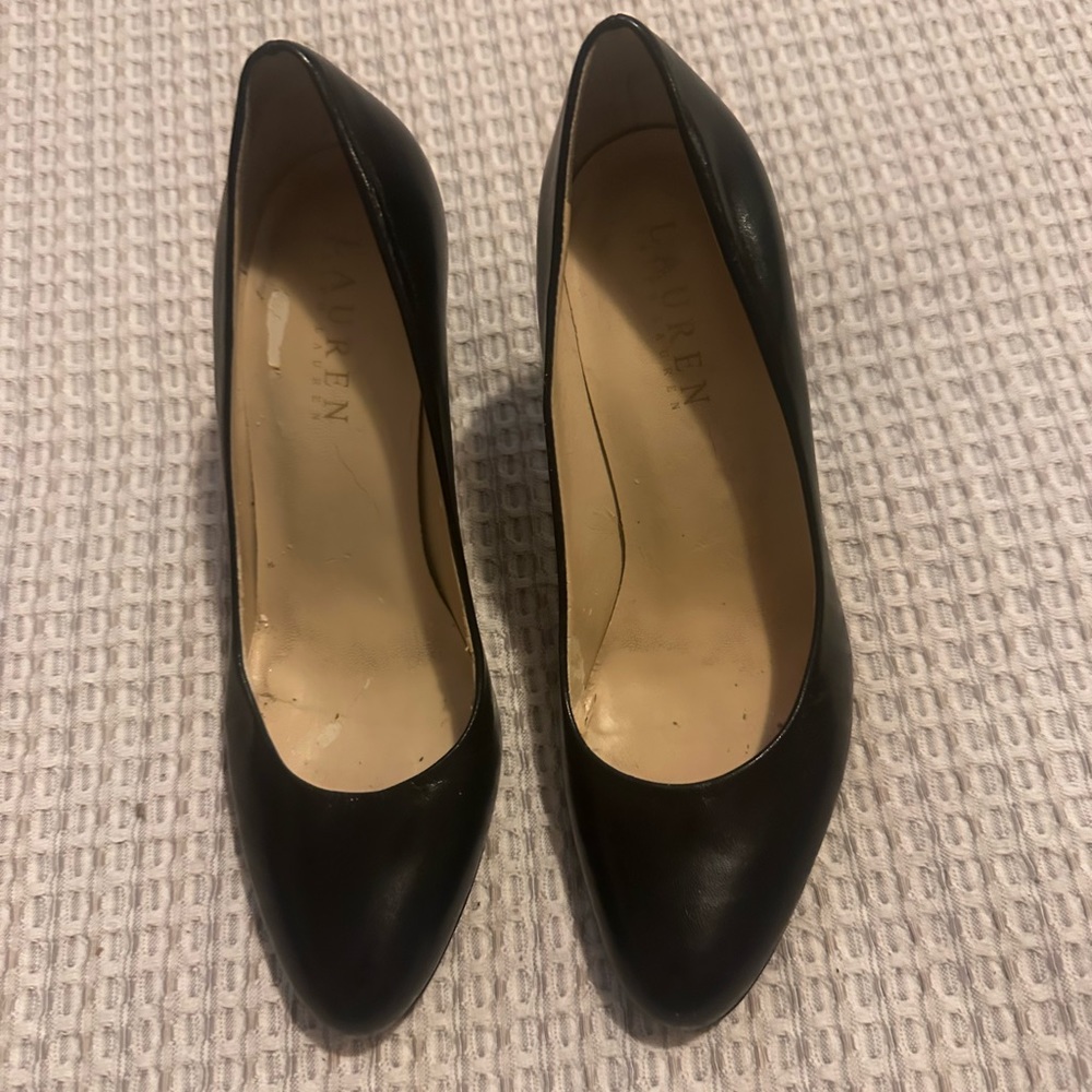 Ralph Lauren black pumps, 3” heels